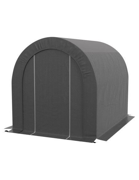 Carpa de Almacenamiento Outsunny 2.39x1.80m Impermeable Gris