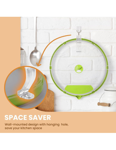 Cubierta de Microondas Gracenal 25.4 cm Verde con Mango