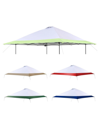 Cubierta de Reemplazo SCOMANAGE para Gazebo Coleman 3.96m Verde