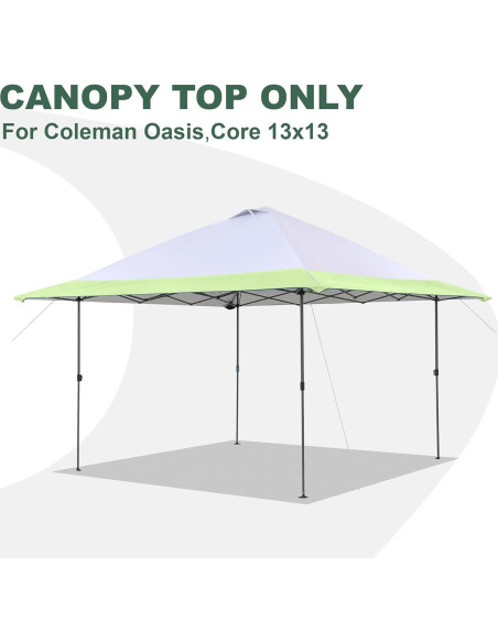 Cubierta de Reemplazo SCOMANAGE para Gazebo Coleman 3.96m Verde