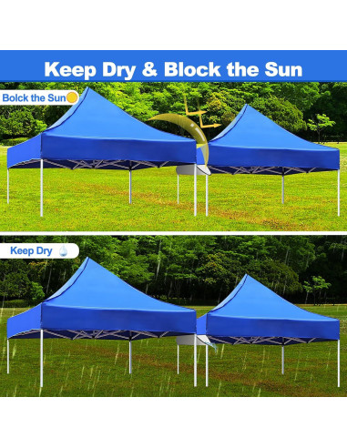 Canalón de Lluvia HFYZZ 3.05m para Carpa Plegable con 22 Cuerdas