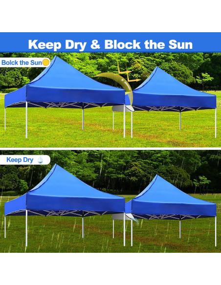 Canalón de Lluvia HFYZZ 3.05m para Carpa Plegable con 22 Cuerdas