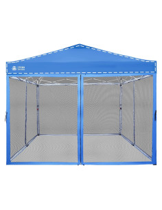 Red Mosquitera CROWN SHADES 3.05x3.05m para Gazebo Azul