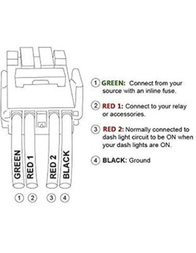 Interruptor de Presión Retroiluminado Toyota - Azul