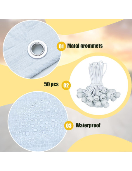 Carpa de Garaje 12x20 pies Wesnoy Cubierta Impermeable