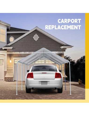 Carpa de Garaje 12x20 pies Wesnoy Cubierta Impermeable