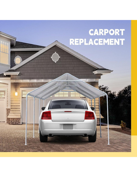 Carpa de Garaje 12x20 pies Wesnoy Cubierta Impermeable