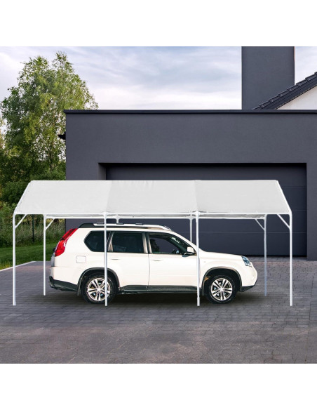 Carpa de Garaje 12x20 pies Wesnoy Cubierta Impermeable