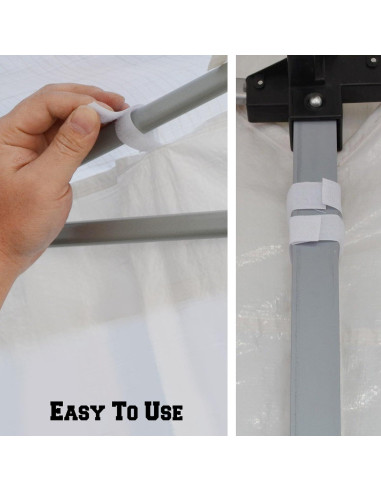 Paredes Laterales Gazebo BenefitUSA 3.05m x 1.95m Blanca