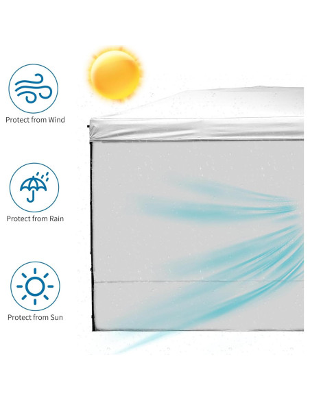 Pared Lateral Impermeable Rinling 2.96x1.89m para Carpa 3x3m