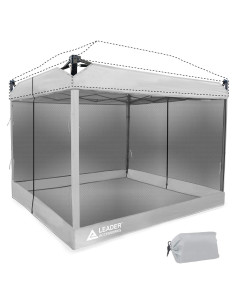 Paneles de Pared de Malla Leader Accessories 10' x 10' Plateado