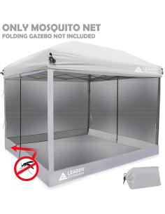 Paneles de Pared de Malla Leader Accessories 10' x 10' Plateado 2