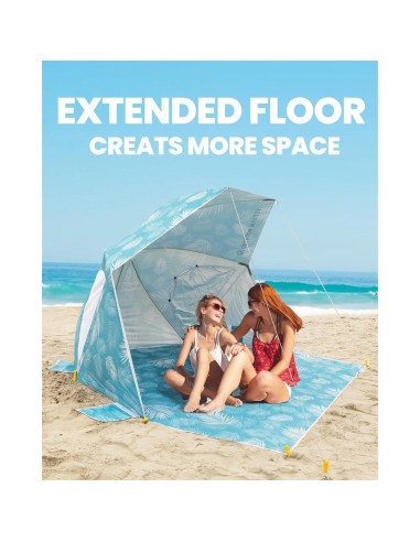 Sombrilla de Playa OutdoorMaster Pop Up 4 Personas UV 50+