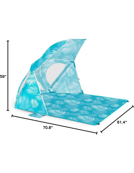 Sombrilla de Playa OutdoorMaster Pop Up 4 Personas UV 50+