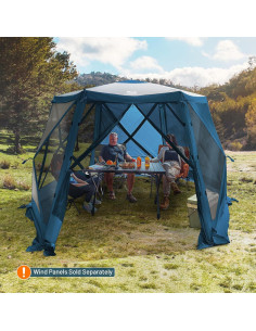 Gazebo Plegable Timber Ridge 3.69x3.20m para 6 Personas 2