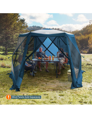 Gazebo Plegable Timber Ridge 3.69x3.20m para 6 Personas