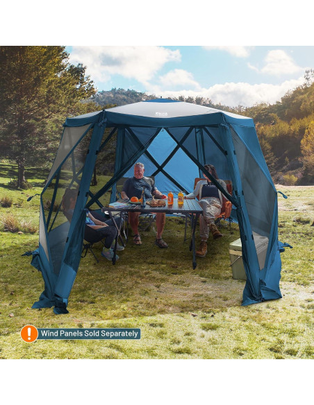 Gazebo Plegable Timber Ridge 3.69x3.20m para 6 Personas
