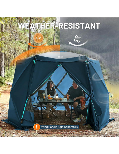 Gazebo Plegable Timber Ridge 3.69x3.20m para 6 Personas