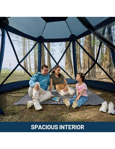 Gazebo Plegable Timber Ridge 3.69x3.20m para 6 Personas