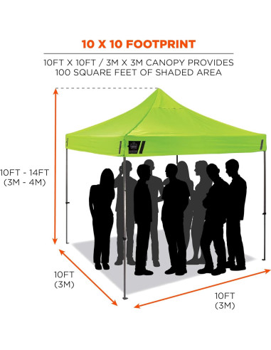 Carpa Plegable Ergodyne SHAX 6053 3m x 3m Totalmente Cerrada
