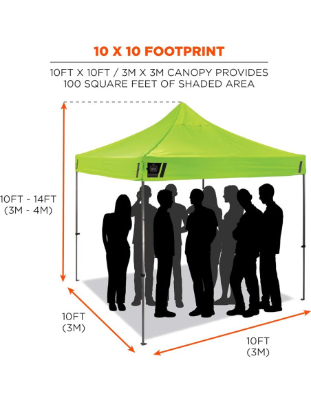 Carpa Plegable Ergodyne SHAX 6053 3m x 3m Totalmente Cerrada