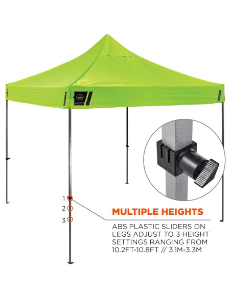Carpa Plegable Ergodyne SHAX 6053 3m x 3m Totalmente Cerrada