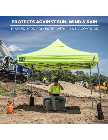Carpa Plegable Ergodyne SHAX 6053 3m x 3m Totalmente Cerrada