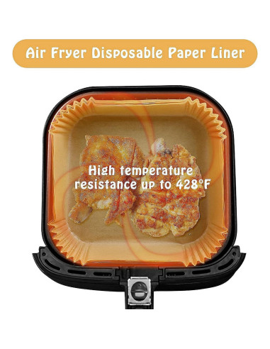 Forros Desechables para Freidora de Aire SIUDANGKA 100Pcs 16cm