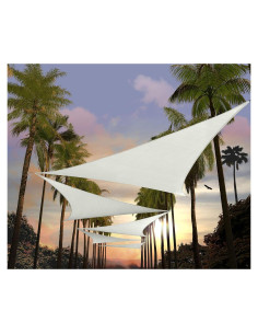 Vela de Sombra Triangular Amgo 5.49m Blanca UPF50+ 95% UV