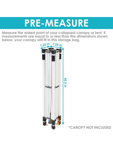 Bolsa de Transporte con Ruedas Sunnydaze para Toldo Pop-Up