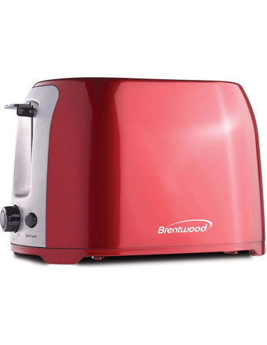 Tostadora Extra Ancha 2 Rebanadas Brentwood TS-292R Roja
