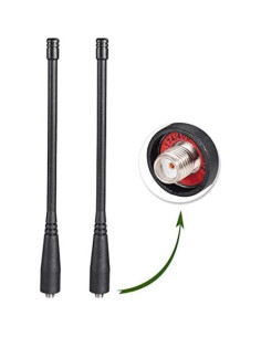 Antena Bingfu VHF UHF 2x 17cm SMA Femenino 3dBi 2