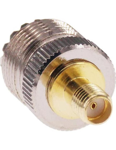 Adaptador Coaxial SMA Femenino a UHF Femenino SO239 - 2 Pcs