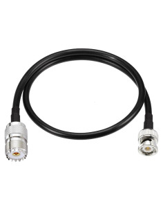 Adaptador SO239 a BNC 50 Ohm 0.5m Eightwood para Radio