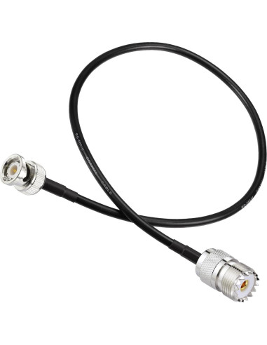 Adaptador SO239 a BNC 50 Ohm 0.5m Eightwood para Radio