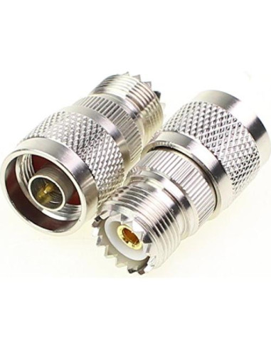 Adaptador Coaxial N Macho a UHF Hembra 3 Pcs Exgoofit