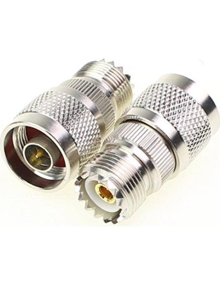 Adaptador Coaxial N Macho a UHF Hembra 3 Pcs Exgoofit