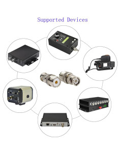 Adaptador Coaxial BNC Macho a UHF Hembra DHT - 2 Piezas 2