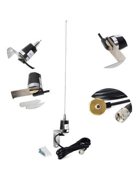 Antena Doble Banda HYS NMO 50.8 cm VHF 144/UHF 430MHz