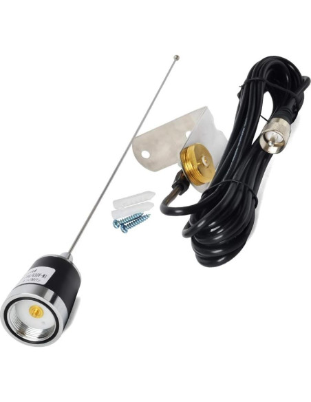 Antena Doble Banda HYS NMO 50.8 cm VHF 144/UHF 430MHz