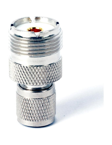 Adaptadores Coaxiales Mini UHF Macho a UHF Hembra Triswenic - Paquete de 5