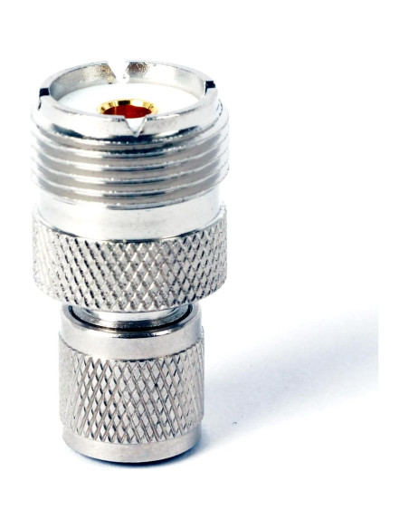 Adaptadores Coaxiales Mini UHF Macho a UHF Hembra Triswenic - Paquete de 5