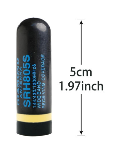 Antena de Reemplazo VHF/UHF Canneng SMA-Masculino 5cm (2 Piezas)