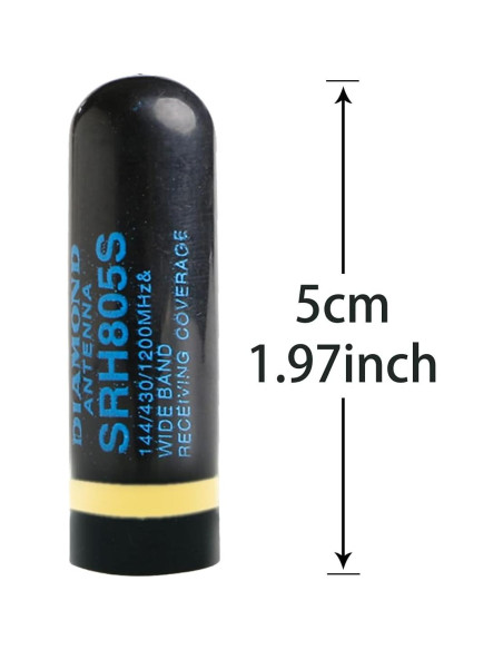 Antena de Reemplazo VHF/UHF Canneng SMA-Masculino 5cm (2 Piezas)