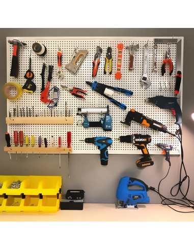 Ganchos para Tablero de Clavijas Merkaunis 100 Piezas 10.16 cm