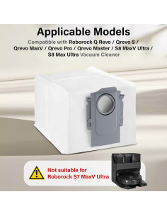 Bolsas de Polvo Desechables Ucoolbe para Roborock S8 - 16 Paquetes 2