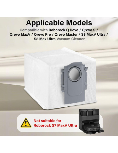 Bolsas de Polvo Desechables Ucoolbe para Roborock S8 - 16 Paquetes