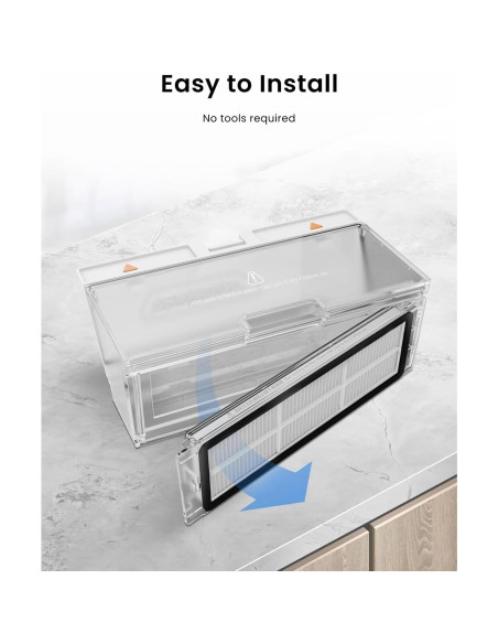 4 Filtros HEPA Rrochio para Roborock Qrevo Master y Slim