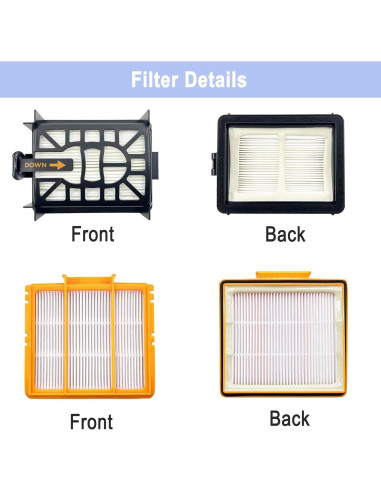 Kit de Accesorios para Aspiradora Shark AI AV2501S - 1 Cepillo, 3 Filtros, 6 Cepillos Laterales