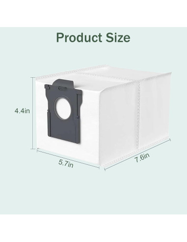 Paquete de 12 bolsas de polvo CleanCrafter para aspiradora Dreame X30 Ultra / X40 Ultra / L10s Pro Ultra